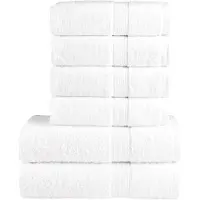 vidaXL Ensemble de serviettes de qualité supérieure SOLUND 6 pcs blanc