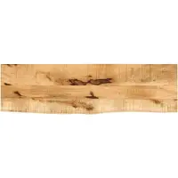 vidaXL Dessus de table 110x20x2,5cm bord vif bois massif manguier brut