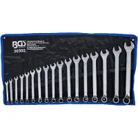 Bgs Jeu de clés mixtes à fourche (10 mm, 11 mm, 12 mm, 13 mm, 14 mm, 15 mm, 16 mm, 17 mm, 18 mm, 19 mm, 20 mm, 21 mm, 22 mm, 24 mm, 27 mm, 8 mm, 9 mm)