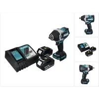 Makita DTW 701 RT Clé à choc sans fil 18 V 700 Nm 1/2'' XPT Brushless + 2x batterie 5,0 Ah + chargeur