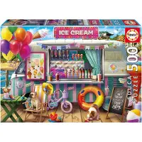 Educa Puzzle « Camion de glaces » 500 pièces Multicolore Enfants Multicolore Taille unique