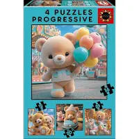 Educa Oursons dans le parc Puzzle 12-16-20 pièces 25 pièces Multicolore Enfants Multicolore Taille unique