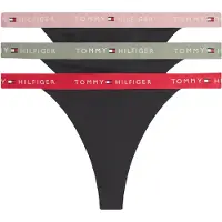 Tommy Hilfiger Underwear String vert clair / rose / rouge / noir