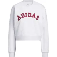 Adidas Sweat de sport 'Holiday' gris clair / bourgogne