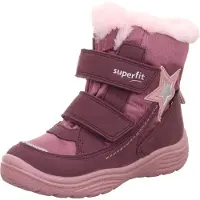 Superfit Bottes de neige 'CRYSTAL' gris / baie / violet rouge