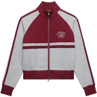 Superdry Veste de survêtement gris / rouge