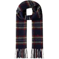 Hackett pour homme. HM0400110 Écharpe Plaid Logo vert (OSFA), Casuel, Laine, Classique