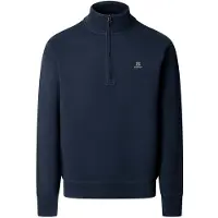 Hackett London pour homme. HM5800195 Sweat en coton avec fermeture éclair et logo marine (XL), Casuel