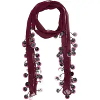 Bershka Écharpe rose / lie de vin / noir