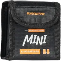 Sunnylife Etui on the Mini 5 Pro's battery (on 2 batteries) (Accessoires pour drone Sac, DJI Mini 5 Pro), Housse pour drone, Noir