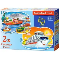 Castorland Puzzle Aventure en mer 9+15 pièces