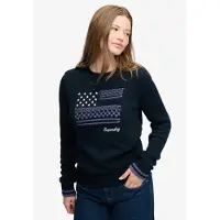 Superdry Pull-over bleu / marine / blanc