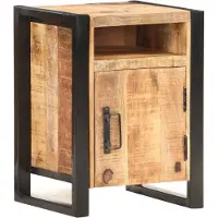 vidaXL Table De Chevet 40x35x55 Cm Bois De Manguier Solide