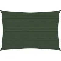 vidaXL Voile d'ombrage 160 g/m² Vert foncé 4x5 m PEHD