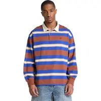 Timberland T-Shirt bleu / brun foncé / blanc