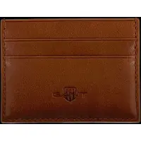 Gant pour homme. 9980084 Porte-cartes en cuir marron acajou (OSFA), Casuel
