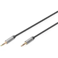 Digitus Câble de connexion audio, jack 3,5 mm vers jack 3,5 mm (1 m, Câble AUX)