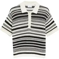 Comma Pull-over noir / blanc