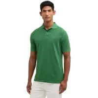 Barbour Washed Short Sleeve Polo Vert L Homme