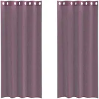 vidaXL Voile Rideaux avec oeillets 2 pcs. Violet 140x225 cm