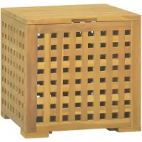 vidaXL Boîte à cordes 40x40x40 cm en teck massif