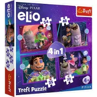 Trefl Puzzle 4en1 - Les missions extraterrestres d'Elio 34665