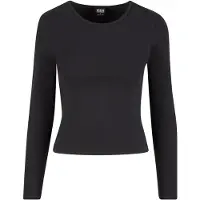 Urban Classics T-shirt manches longues de - Haut Manches Longues Slim Thermique - S - XL - pour Femme - noir - Taille S