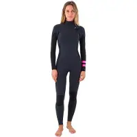 Hurley Combinaison En Néoprène à Manches Longues Et Fermeture éclair Sur La Poitrine Pour Femme Plus 4/3 Mm