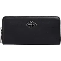 Replay porte-monnaie Zip Around Wallet Black noir