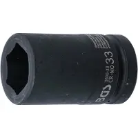 Bgs Douille à choc, six pans, longue 25 mm (1") 33 mm (33 mm)