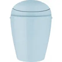 Koziol Seau DEL XS de , 2 litres, avec couvercle à charnière, en plastique recyclé, couleur bleu