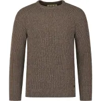 Barbour Pullover Laine d'Agneau Knitted Marron taille XXL