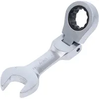 Bgs Clé mixte à cliquet courte à couder 17 mm (17 mm)