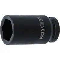 Bgs Douille à choc, six pans, longue 20 mm (3/4") 33 mm (33 mm)