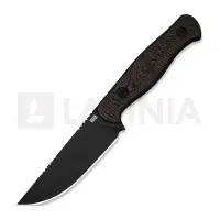 We Knife Notchline WE25047-2, Blackwashed CPM S35VN, Copper Foil Carbon Fiber, couteau de chasse