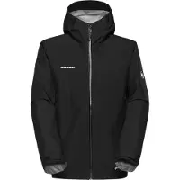 Mammut - Veste de randonnée imperméable en GORE-TEX ePE - Crater Light HS Hooded Jacket Men Black - Taille XL - Noir