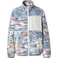 Iriedaily Veste en polaire 'Arkta' bleu-gris / bleu clair / orange / blanc