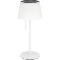 Eglo Lampe de table solaire Scordiano, lampe de table d'extérieur rechargeable avec interrupteur à tirette, lampe solaire sans fil pour l'extérieur, blanc chaud - blanc froid, IP44