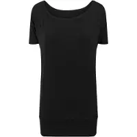 Build Your Brand T-Shirt Manches courtes de - T-shirt Viscose Femmes - S - 4XL - pour Femme - noir - Taille XXL