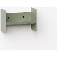 TIPTOE Pli Slim Steel Étagère Murale 20 x 10 cm | Eucalyptus Grey