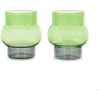 Tom Dixon Bump Lot de Verres Bas Green