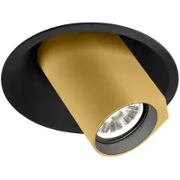 Wever & Ducre Bliek Round LED 1.0 Spot Encastré Black Matt|Gold | 2700 K | Medium