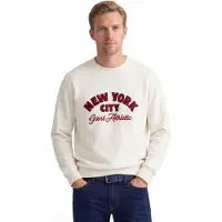 Gant pour homme. 2067153 Sweat-shirt avec design saisonnier beige (L), Casuel, Coton