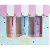 Oh Flossy Brillant à lèvres - 3 Pack - Fraise/Barbe à papa/Grape - - UneTaille - Maquillage