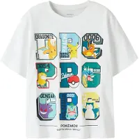 Name it T-Shirt 'NKMJulio Pokemon' azur / jaune / pétrole / blanc