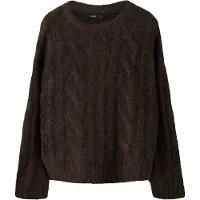 LMTD Pull-over 'NLFKLEAVECABLE' brun foncé