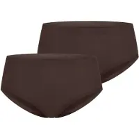 Schiesser Culotte ' Invisible Cotton ' brun foncé