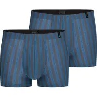 Schiesser Boxers ' Long Life Soft ' aqua / gris