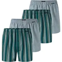 Schiesser Boxers ' Multi ' gris / menthe / vert foncé