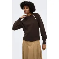 ONLY Pull-over 'ONLEMMA' brun foncé